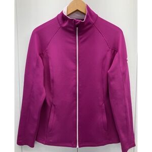 Zero Restriction Jacket Womens Medium Pink Tour Series Softshell Full Zip‎ *Logo